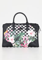 Shopper MIAMI FLOWERS MINI TRIANGLE DUFFLE nera da donna 910D6503NSZ  SPRAYGROUND 