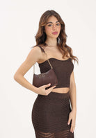 SIMONA CORSELLINI Top marrone da donna in maglia P26CPTOO0101 V0771 SIMONA CORSELLINI 