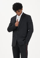 PATRIZIA PEPE Camicia a manica lunga bianca da uomo con strass 5C0339A1VX W103 PATRIZIA PEPE 