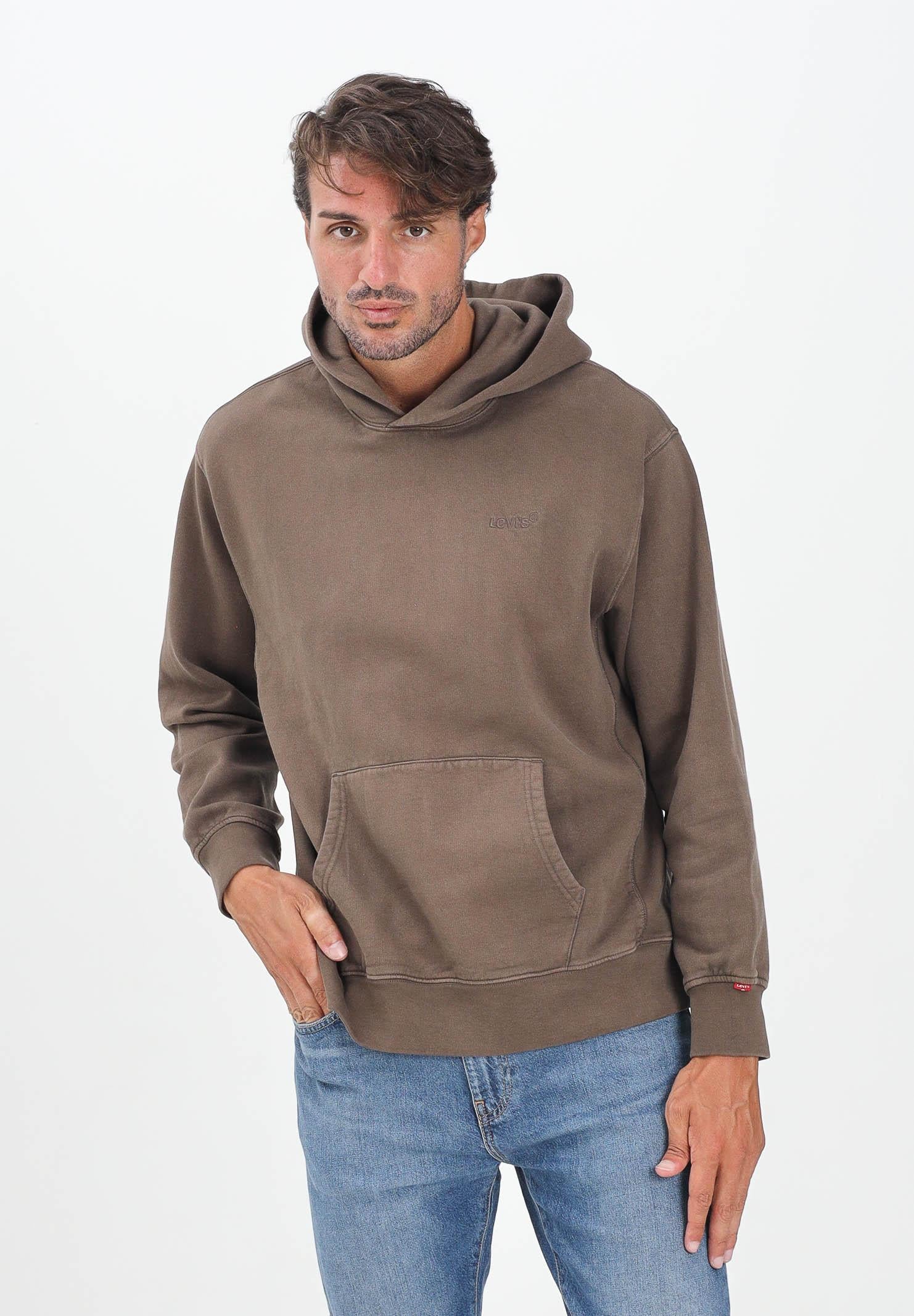 LEVI'S® Felpa con cappuccio Authentic marrone da uomo A8435-0033 . LEVI'S® 