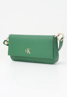 CALVIN KLEIN Borsa a spalla verde da donna con logo LV04K3161G 0K6 CALVIN KLEIN 