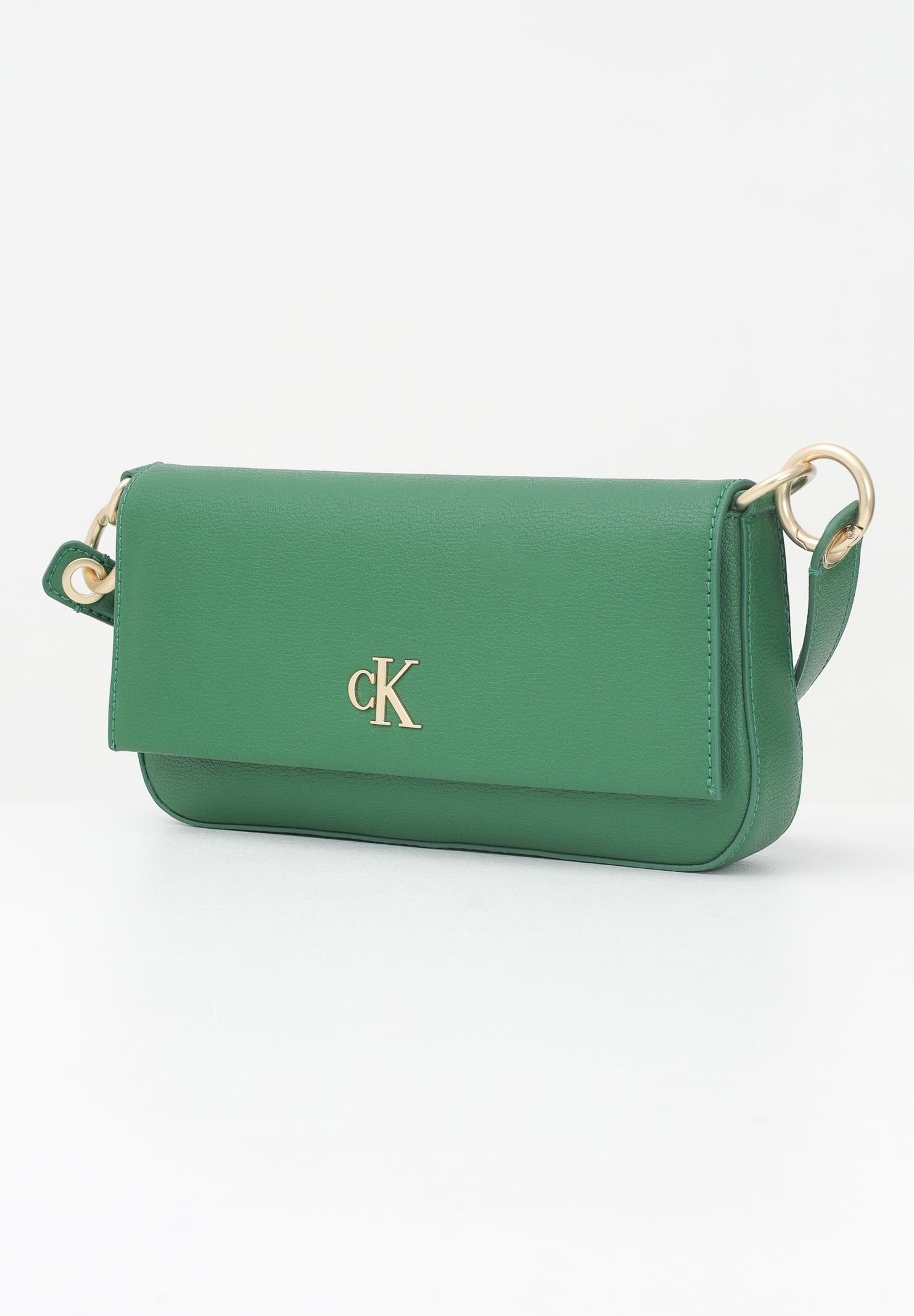 CALVIN KLEIN Borsa a spalla verde da donna con logo LV04K3161G 0K6 CALVIN KLEIN 