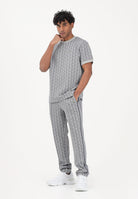 LACOSTE Pantalone sportivo grigio da uomo con monogramma Paris XH1440 41I LACOSTE 