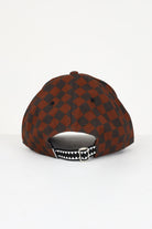 SPRAYGROUND Cappello con visiera marrone e nero per uomo e donna con ricamo shark SP6628BROWN . SPRAYGROUND 