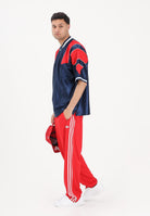 ADIDAS ORIGINALS T-shirt a manica corta PANEL JERSEY blu e rossa per uomo e donna KF0424 . ADIDAS ORIGINALS 