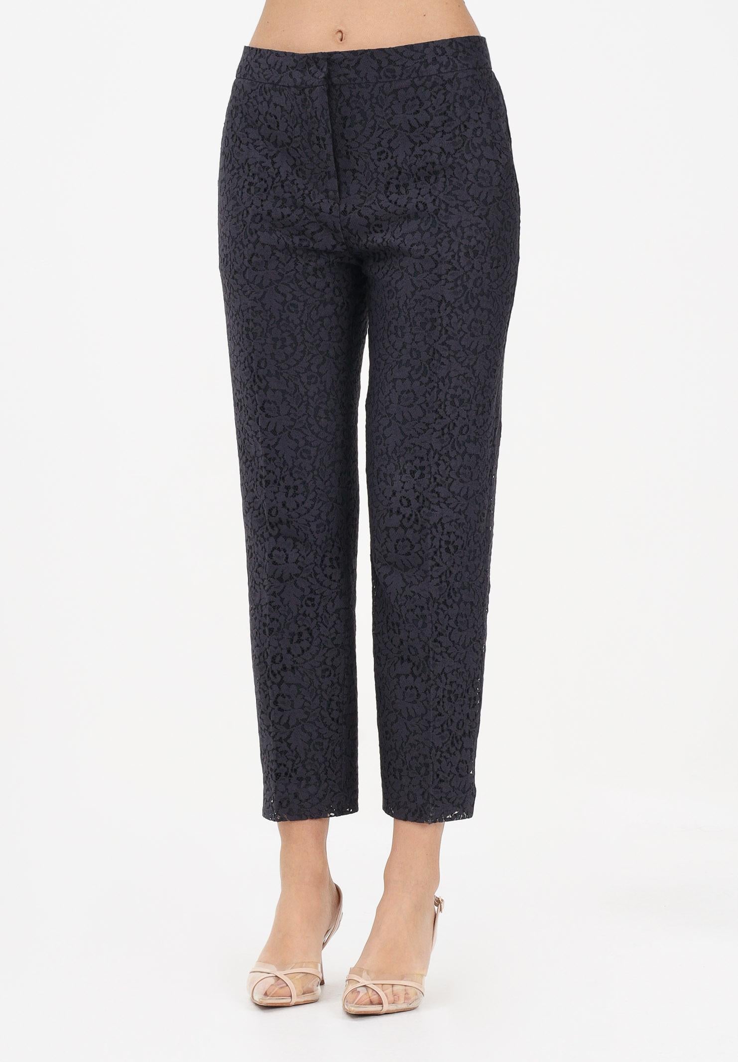 MAX MARA Pantalone elegante MSTCORONA blu da donna realizzato in pizzo floreale 2616131021600 002 MAXMARA 