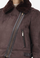 VICOLO Montone corto marrone da donna TF0090 FU69 VICOLO 