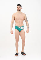 DSQUARED2 Slip mare Brief verde da uomo D7B2E5940 319 DSQUARED2 