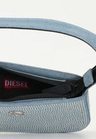 DIESEL Borsa a spalla WJULIE in denim da donna con strass applicati J02530KXBRM K01 DIESEL 
