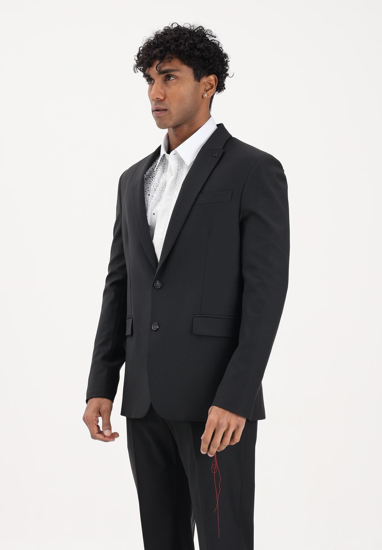 PATRIZIA PEPE Giacca monopetto nera da uomo 5S757RA1WK K102 PATRIZIA PEPE 