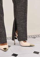 PINKO Pantalone marrone donna in flanella 105634A2SK ZM7 PINKO 