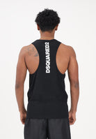 DSQUARED2 Canotta nera da uomo con logo sul retro D9D446190 010 DSQUARED2 