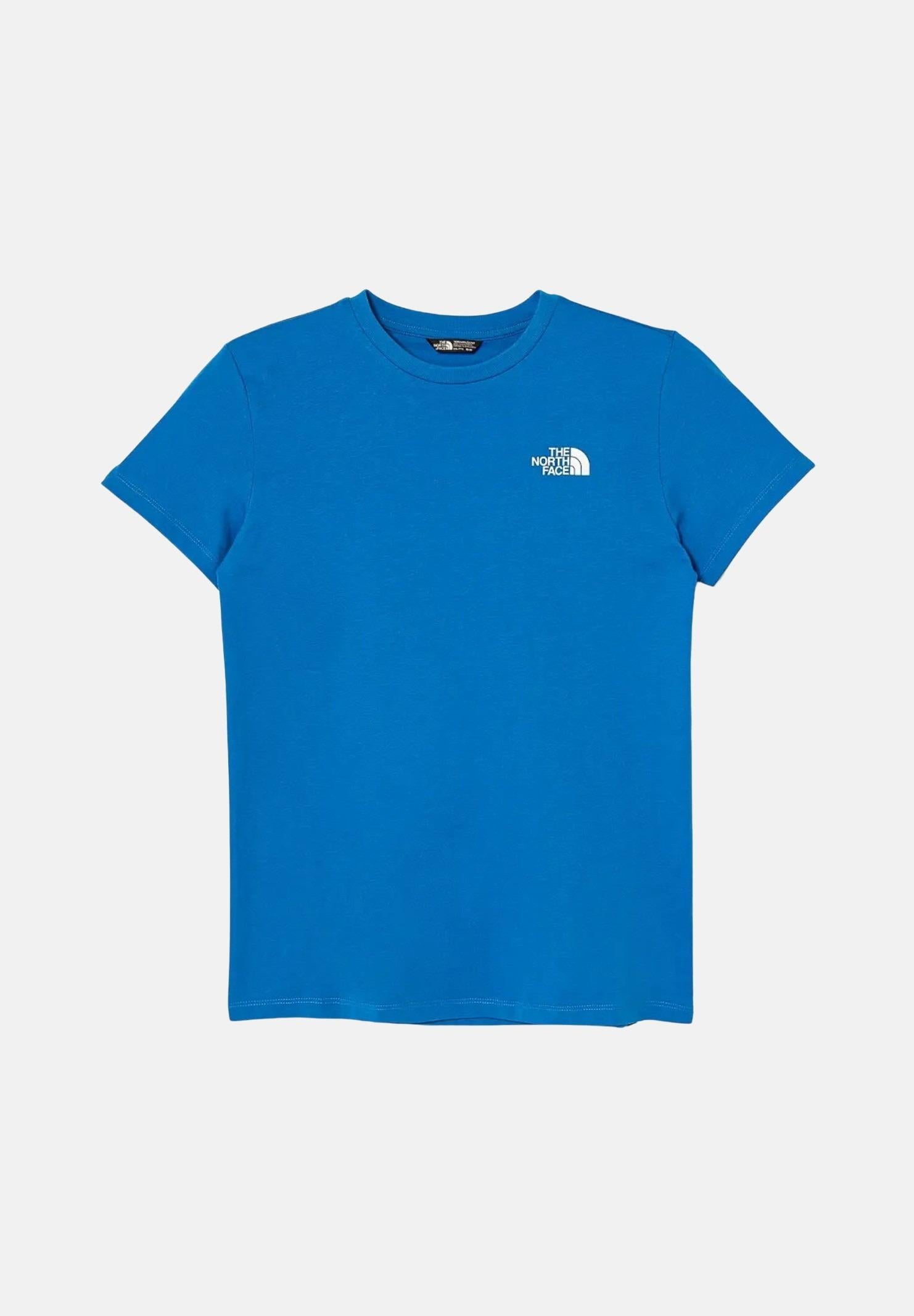 THE NORTH FACE T-shirt a manica corta Simple Dome blu per bambino e bambina NF0A8DRPT4S1  THE NORTH FACE 