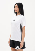 ADIDAS PERFORMANCE T-shirt a manica corta Essentials 3-Stripes Cotton bianca da donna JD0844 . ADIDAS PERFORMANCE 
