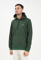 LACOSTE Felpa con cappuccio Monogram verde da uomo SH5885 D1R LACOSTE 