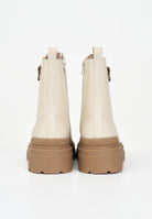 PINKO Anfibi panna e beige da donna con logo SD0141P001DY7  PINKO 