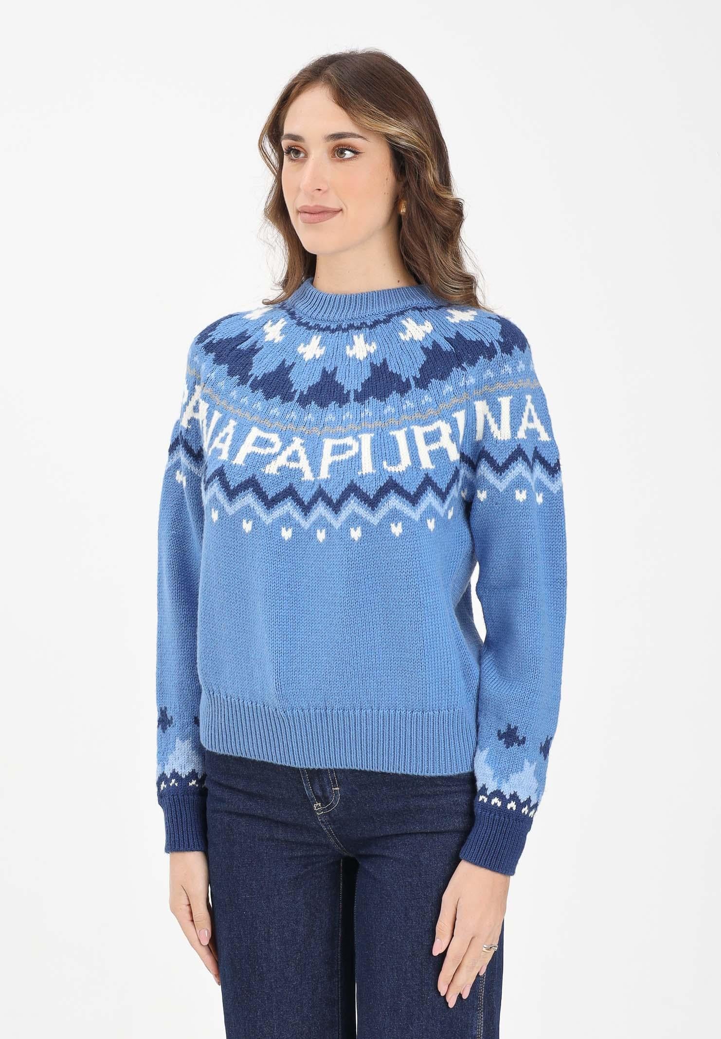 NAPAPIJRI Maglione girocollo D-UBAYE azzurro da donna NP0A892SB3E1 . NAPAPIJRI 