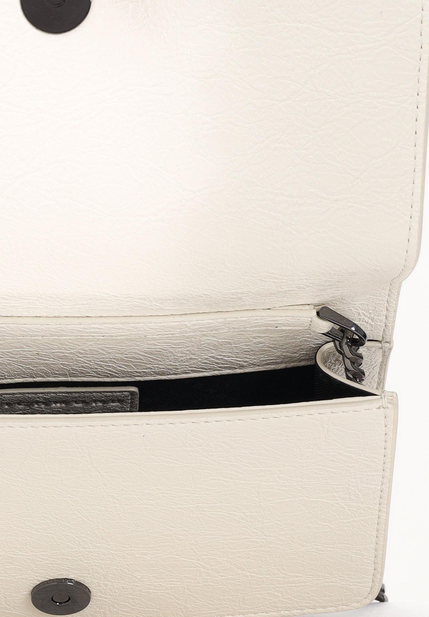 RICHMOND Borsa a tracolla panna da donna con borchie e logo RWA25235BO WH RICHMOND 