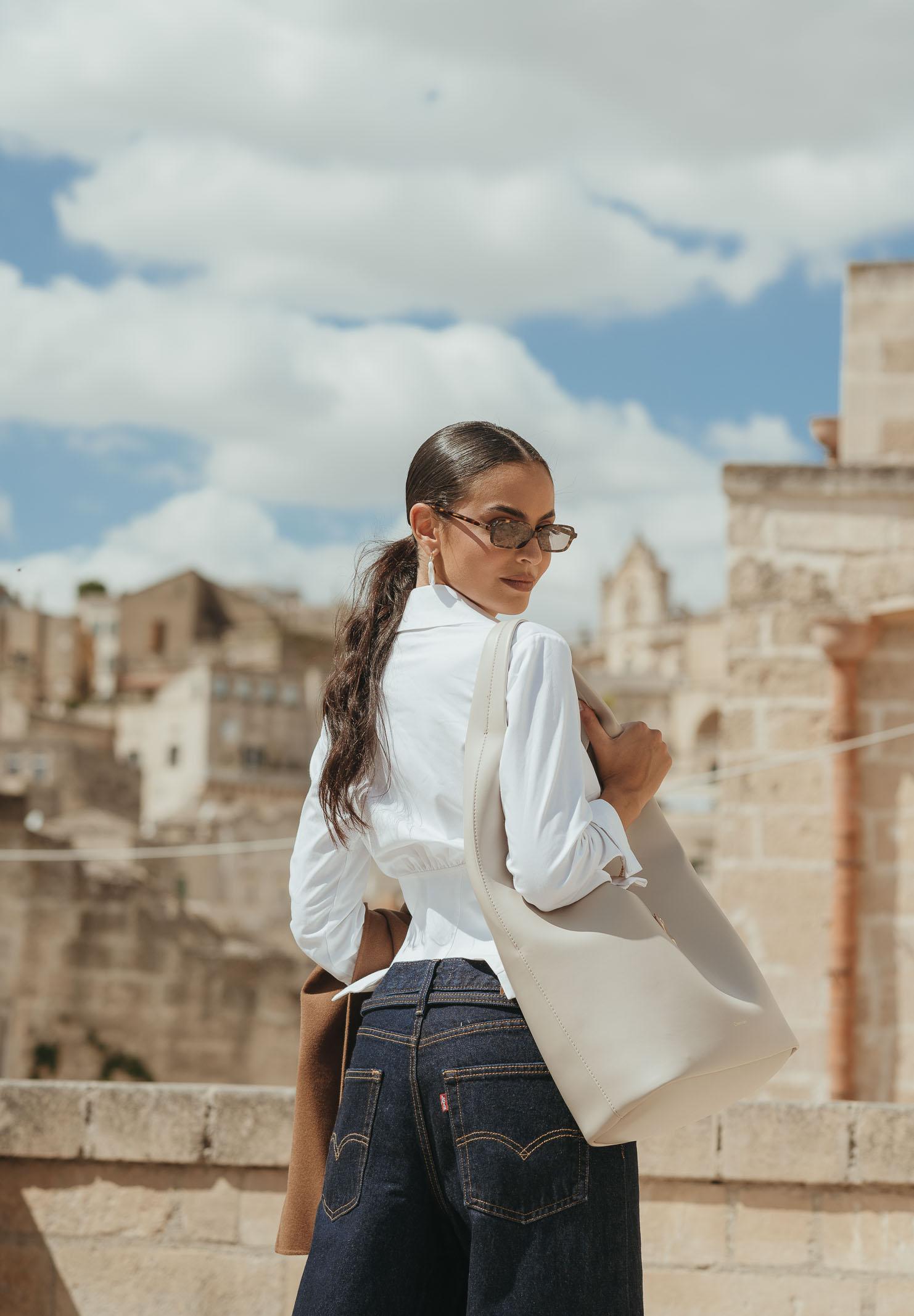 CALVIN KLEIN Shopper sabbia da donna con pochette LV04K3149G RMU CALVIN KLEIN 