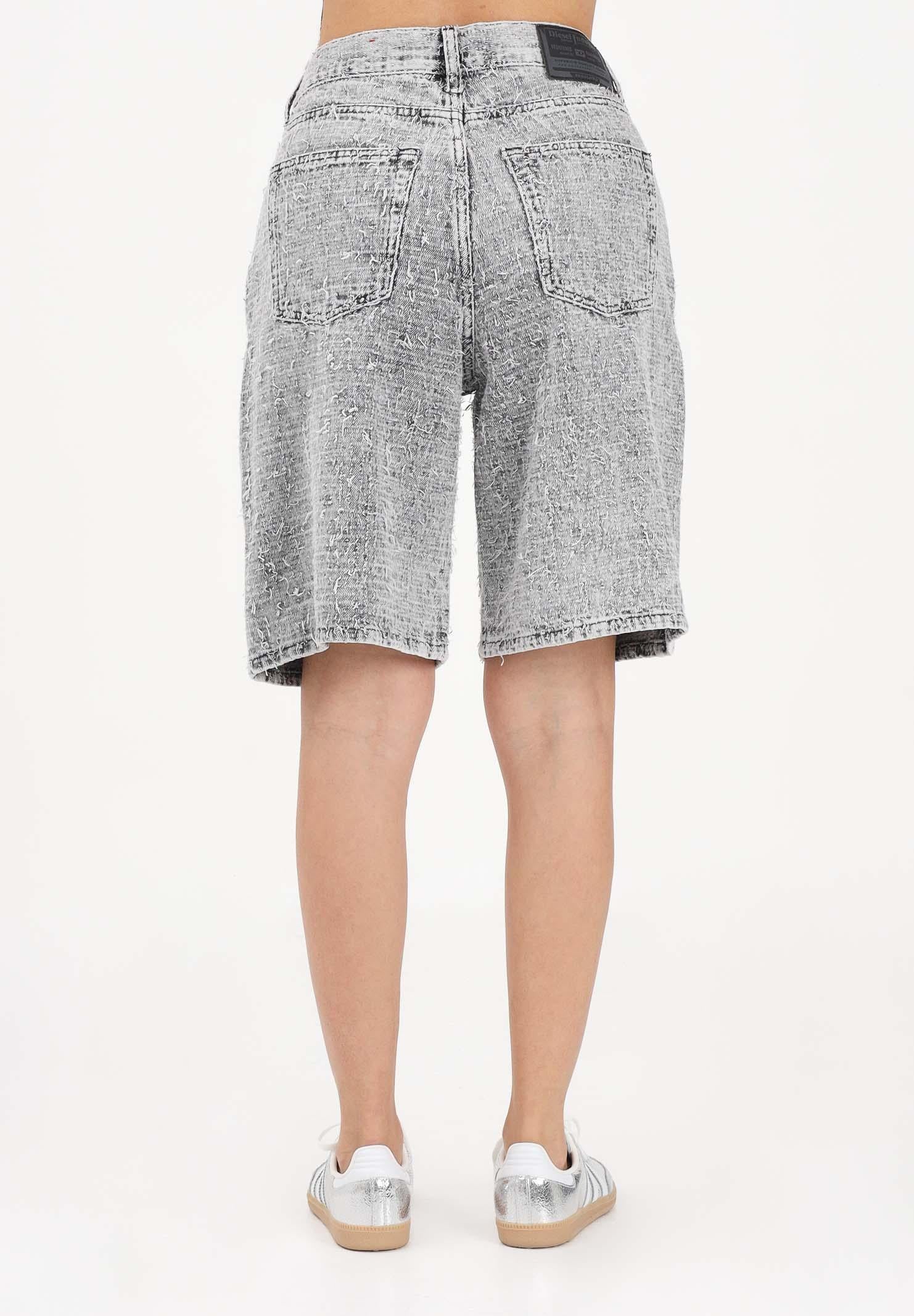 DIESEL Bermuda in denim grigio per donna, ragazzi e bambini J02345KXBR5 K02 DIESEL 
