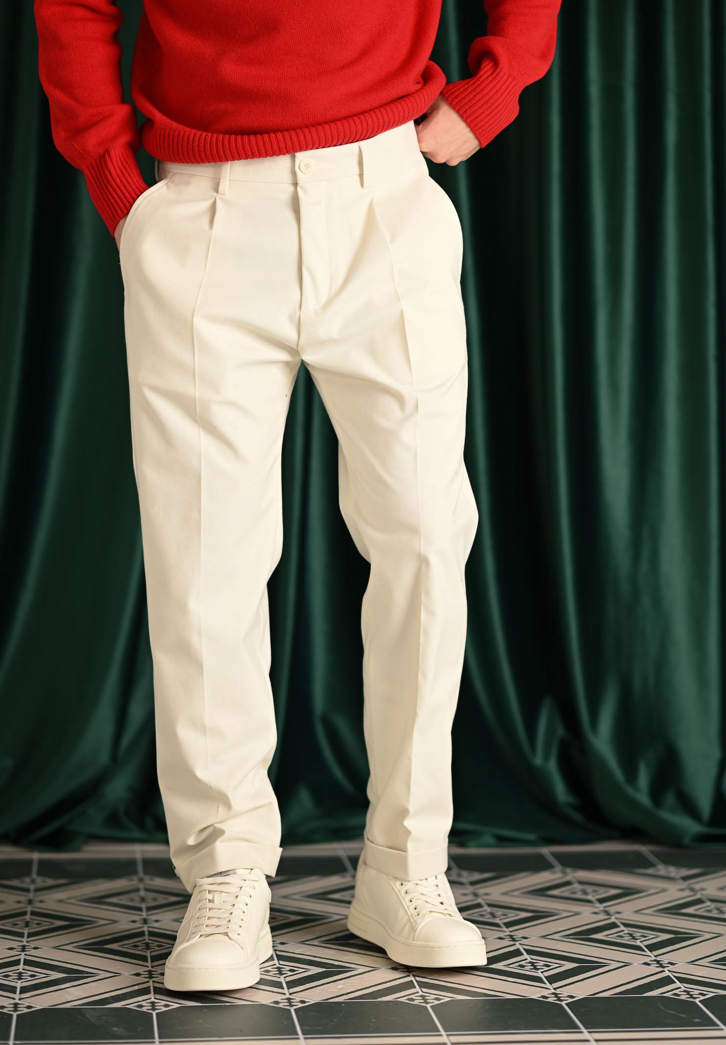 GOLDEN CRAFT Pantalone Alfio panna da uomo GC1PFW25266863 A014 GOLDEN CRAFT 