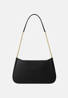 ELISABETTA FRANCHI Borsa a spalla nera da donna con dettaglio logo BS93A61E2 110 ELISABETTA FRANCHI 