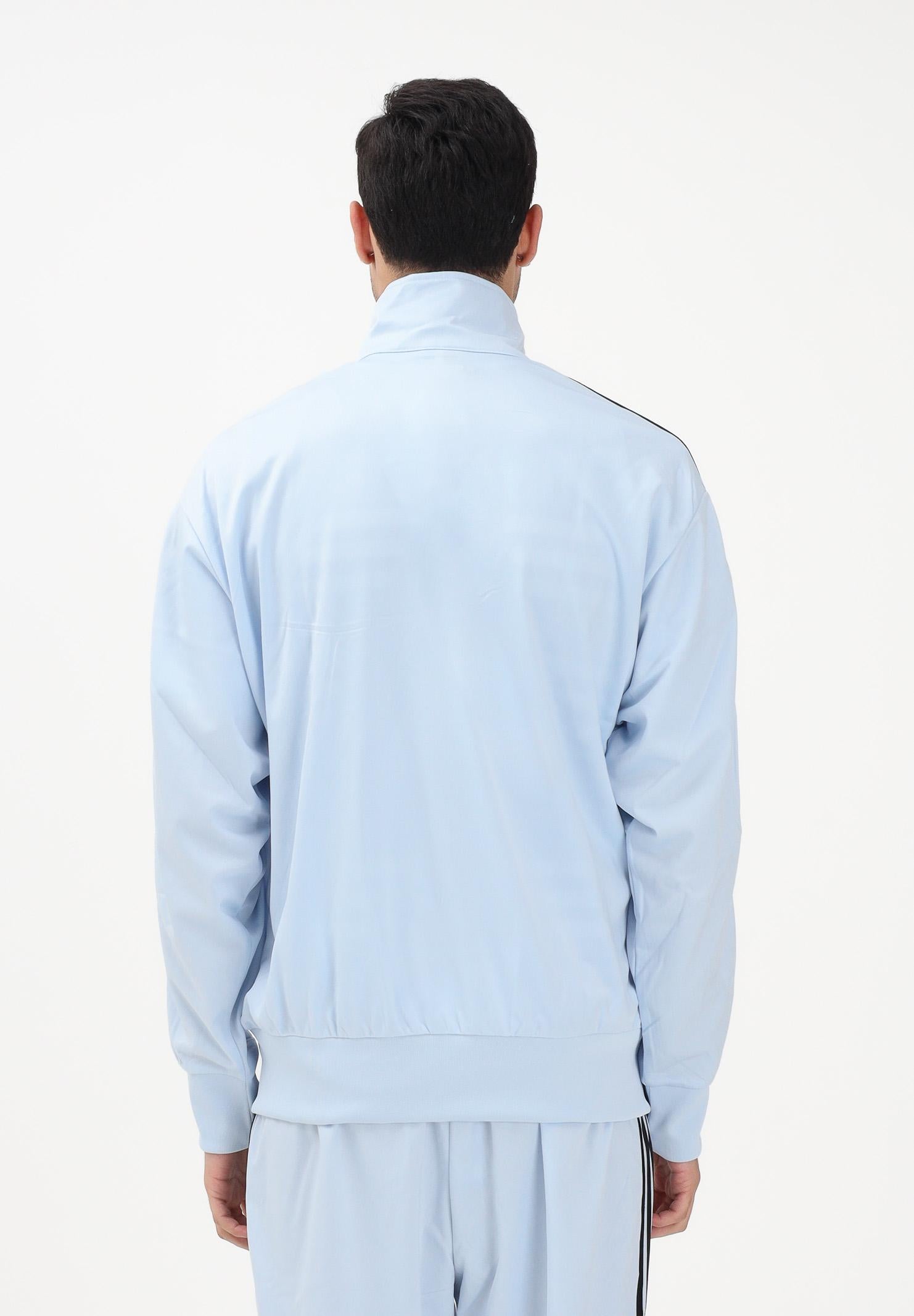 ADIDAS ORIGINALS Felpa con zip Firebird azzurra da uomo KC7997 . ADIDAS ORIGINALS 