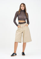 ADIDAS ORIGINALS Bermuda Firebird Utility beige da donna JX8762  ADIDAS ORIGINALS 