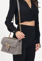 PINKO Borsa a tracolla Classic Love Bag Puff grigio asfalto da donna 100038A0F2 K33Q PINKO 
