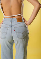 LEVI'S Jeans Loose Boot in denim chiaro da donna con strappi 005DO-0009 . LEVI'S® 