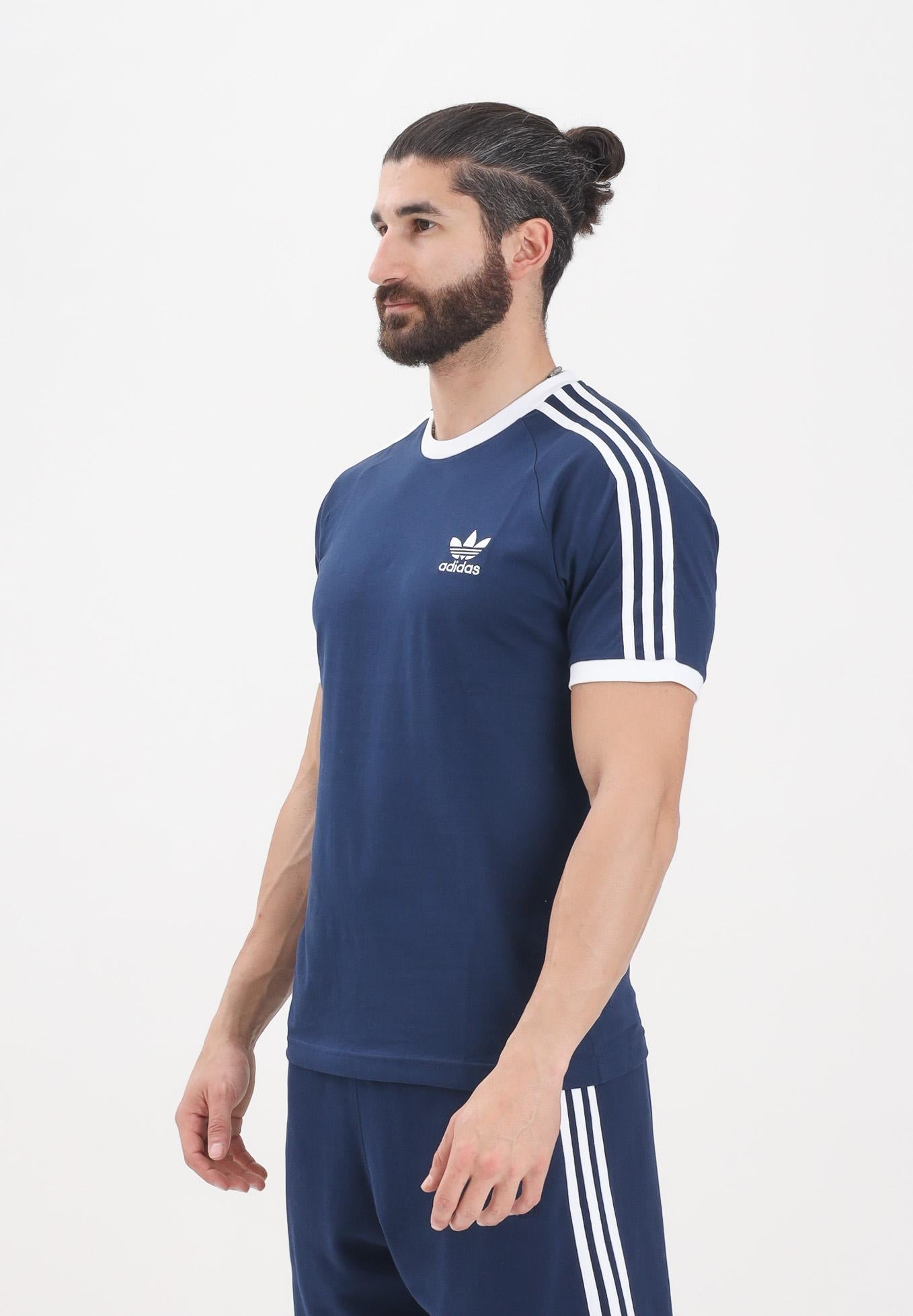 ADIDAS ORIGINALS T-shirt a manica corta adicolor Classics 3-Stripes blu da uomo IA4850  ADIDAS ORIGINALS 
