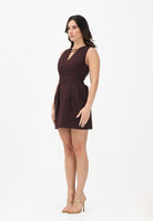 ELISABETTA FRANCHI Abito corto marrone da donna con placche AB85661E2 644 ELISABETTA FRANCHI 