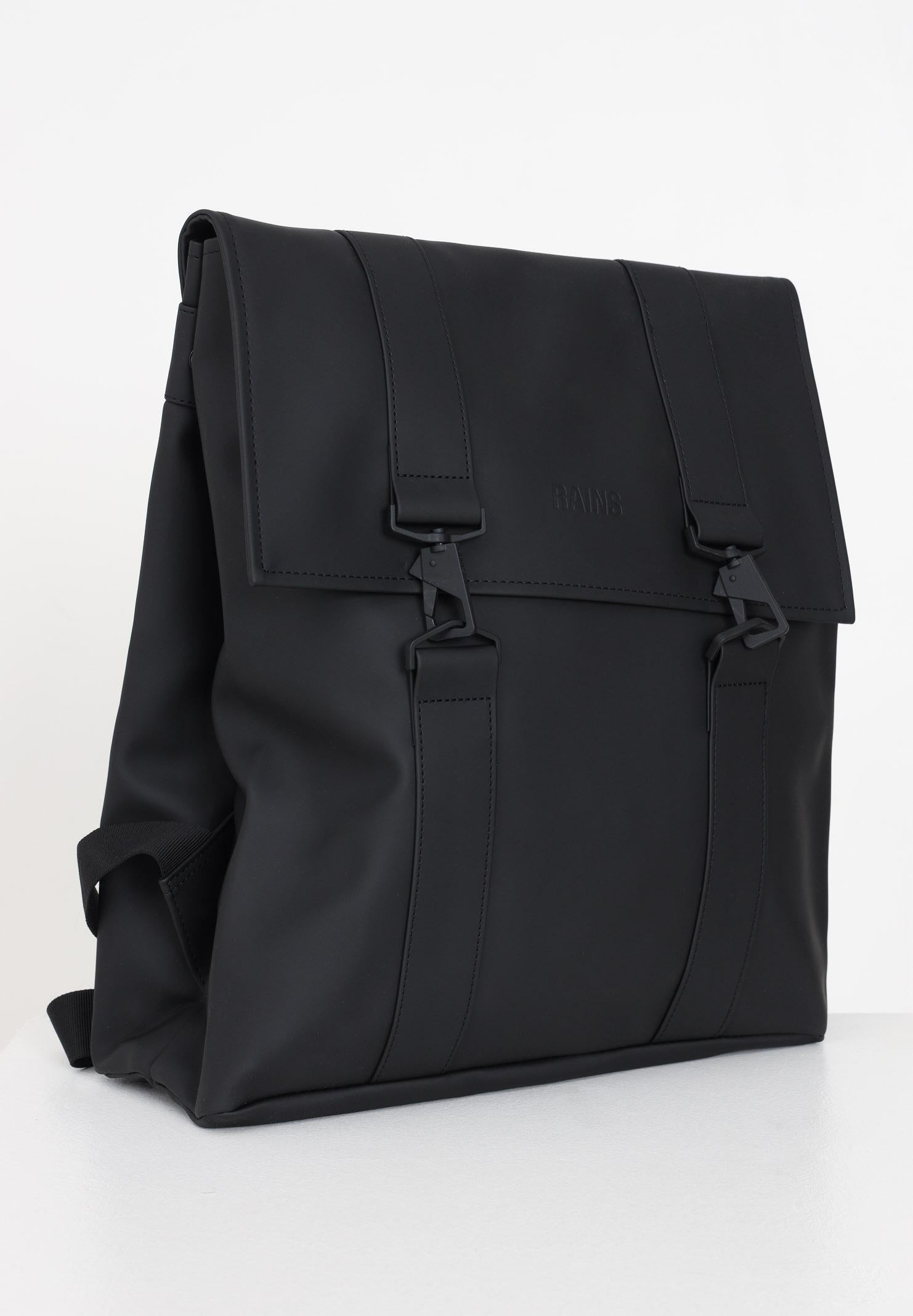 RAINS Zaino MSN nero per uomo e donna RA13300 BLA RAINS 