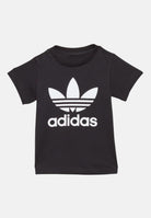 ADIDAS ORIGINALS T-shirt TREFOIL nera da neonato IX5113 . ADIDAS ORIGINALS 