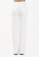 ELISABETTA FRANCHI Jeans a vita alta avorio da donna con dettagli gioiello PJ25D61E2 360 ELISABETTA FRANCHI 