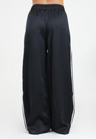 ADIDAS ORIGINALS Pantalone sportivo Adicolor Satin Wide Leg nero da donna IU2520  ADIDAS ORIGINALS 