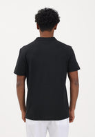 LACOSTE T-shirt a manica corta nera da uomo in piqué con marchio jacquard TH5060 031 LACOSTE 