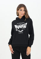 DSQUARED2 Felpa con cappuccio nera per donna, ragazzi e bambini con stampa Dsquared2 horror DQ3004D0094 DQ900 DSQUARED2 