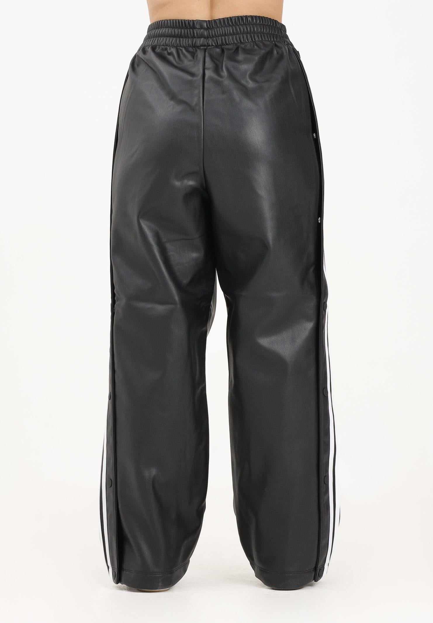 ADIDAS ORIGINALS Pantalone adidas x Jeremy Scott Pride in ecopelle nera da donna JY2015 . ADIDAS ORIGINALS 