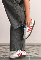 ADIDAS ORIGINALS Sneakers Samba OG bianche e rosse per uomo e donna IG1025 . ADIDAS ORIGINALS 