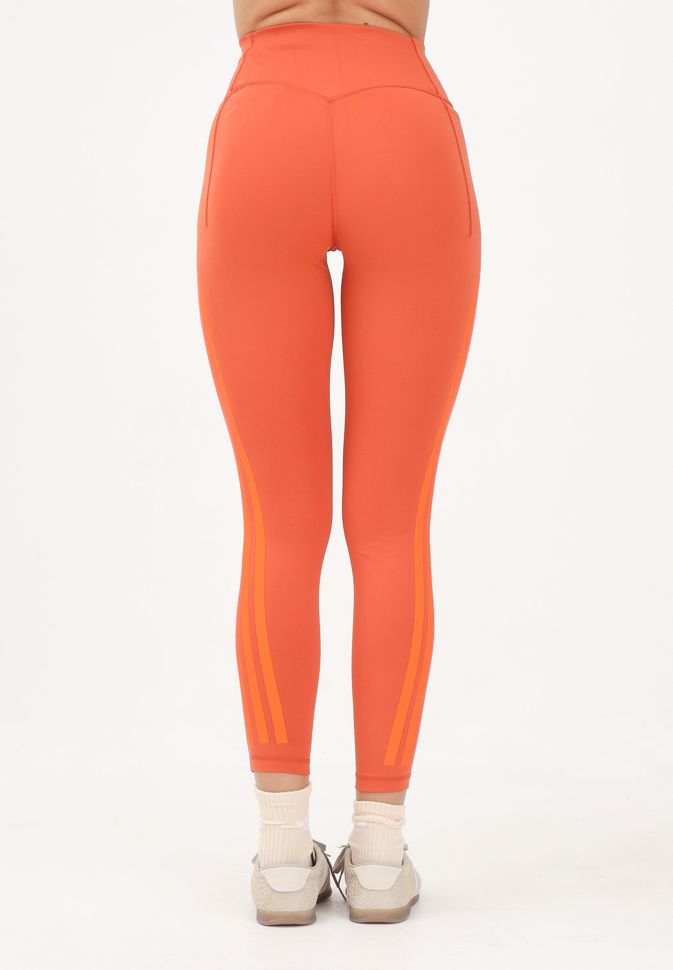ADIDAS PERFORMANCE Leggings Optime 3-Stripes arancione da donna JZ1058 . ADIDAS PERFORMANCE 