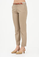 ONLY Pantalone beige da donna con cinturino 15218519 SE ONLY 