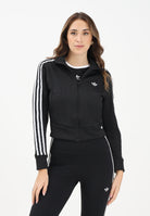 ADIDAS ORIGINALS Felpa con zip Firebird Adicolor Knit nera da donna JY2613  ADIDAS ORIGINALS 