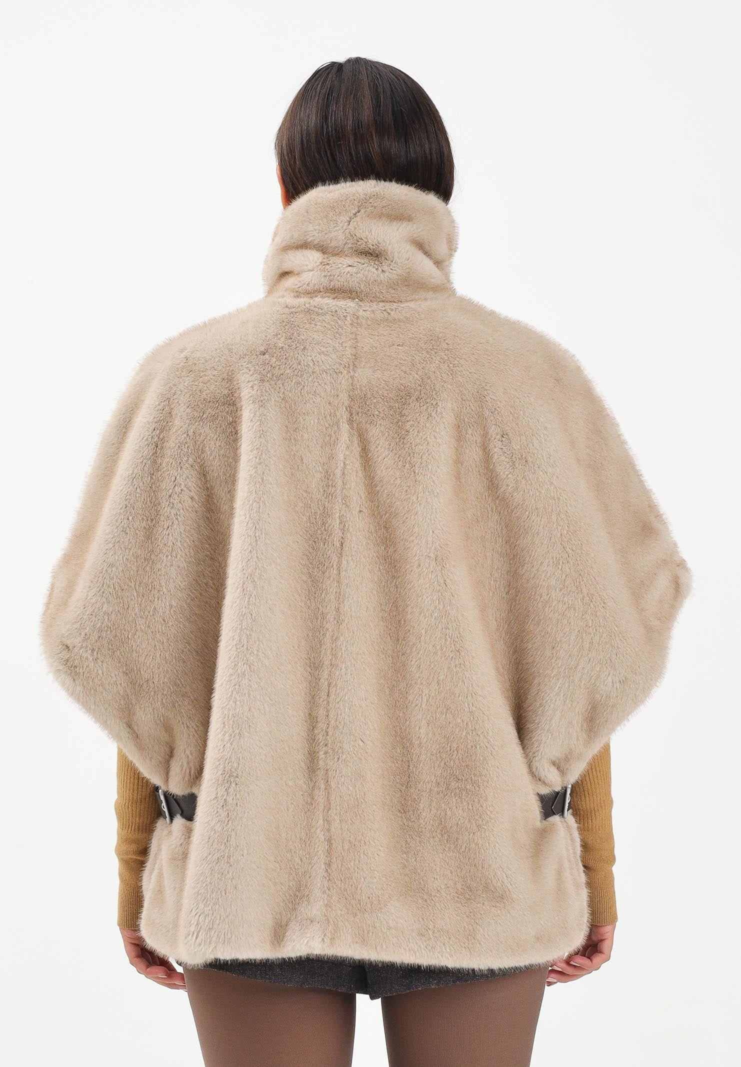 PINKO Cappa beige da donna effetto pelliccia 103837A2PI C60 PINKO 