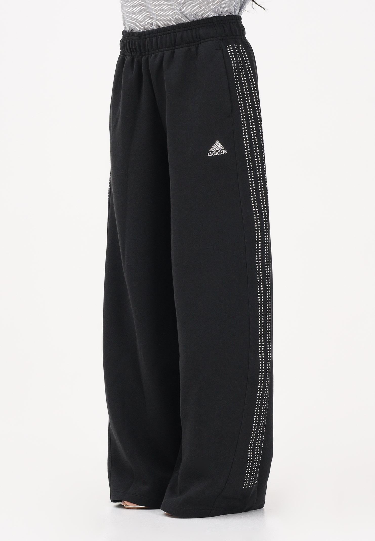 ADIDAS ORIGINALS Pantalone sportivo TEAMGEIST RHINESTONE nero da donna KD0498 . ADIDAS ORIGINALS 