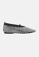 TWENTY FOURHAITCH Ballerine BOUNTY nere e argento da donna S0114NER NER TWENTY FOURHAITCH 