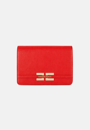 ELISABETTA FRANCHI Pochette rossa da donna con logo BS39A61E2 H85 ELISABETTA FRANCHI 