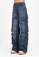 DIESEL Jeans cargo D-Argjx in denim blu per donna, ragazzi e bambini J02514KXBQL K01 DIESEL 