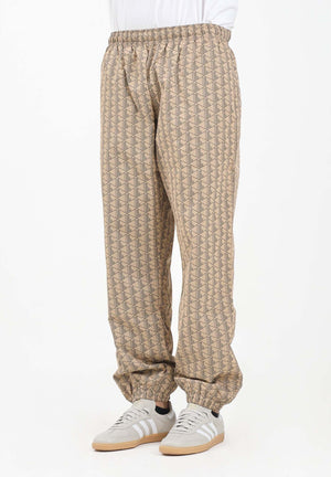 LACOSTE Pantalone sportivo beige da uomo con monogramma XH8908 IXQ LACOSTE 