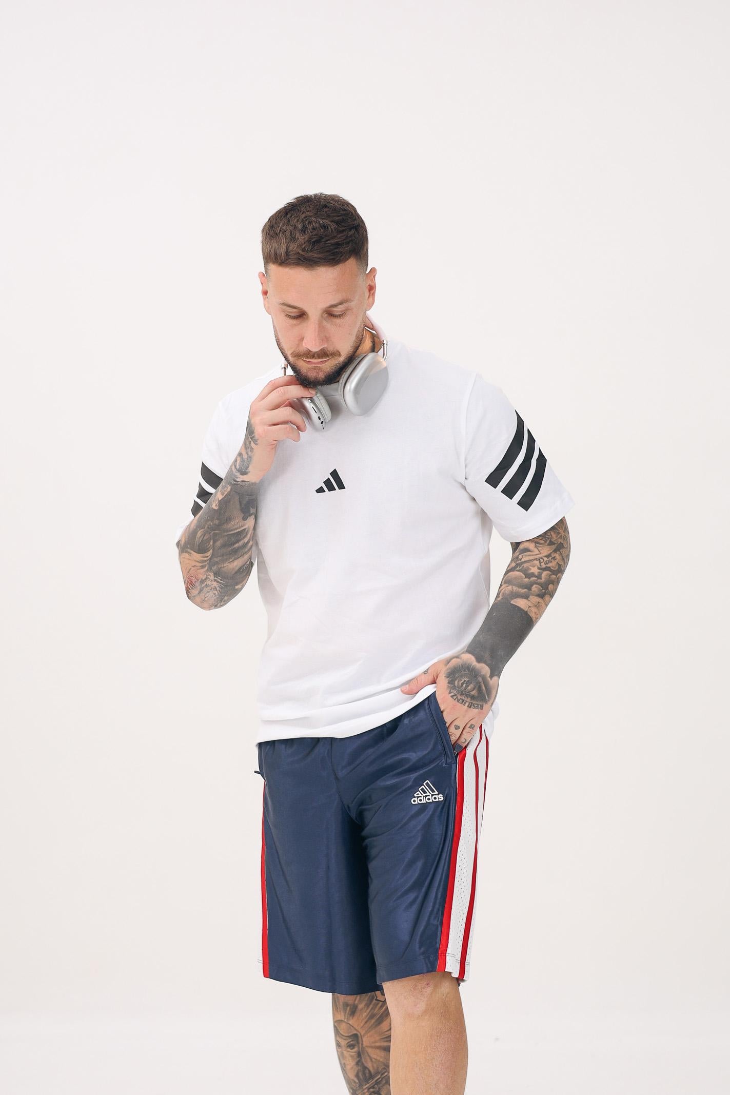 ADIDAS PERFORMANCE T-shirt a manica corta Future Icons 3-Stripes bianca da uomo JD4880 . ADIDAS PERFORMANCE 